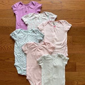 Carter’s 6-Pack Baby Girl Bodysuits/Onesies